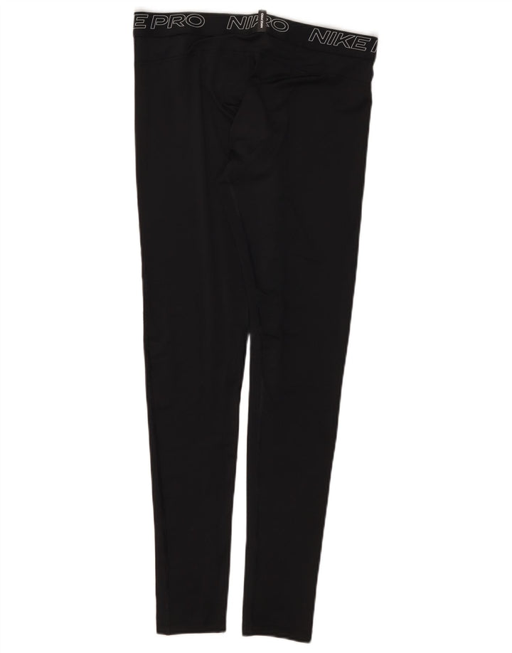 Nike Dri Fit Graphic Leggings para hombre, poliéster negro grande