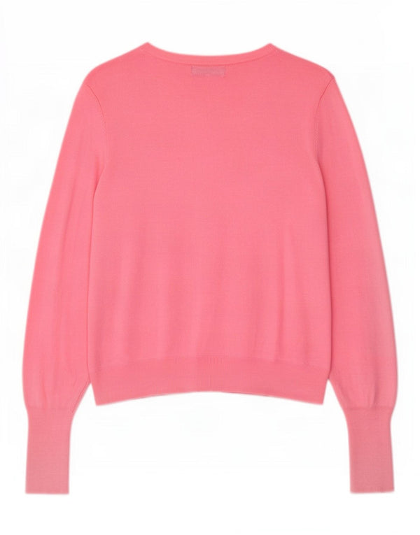 Marks & Spencer Suéter tipo cárdigan para mujer UK 46 Viscosa rosa grande