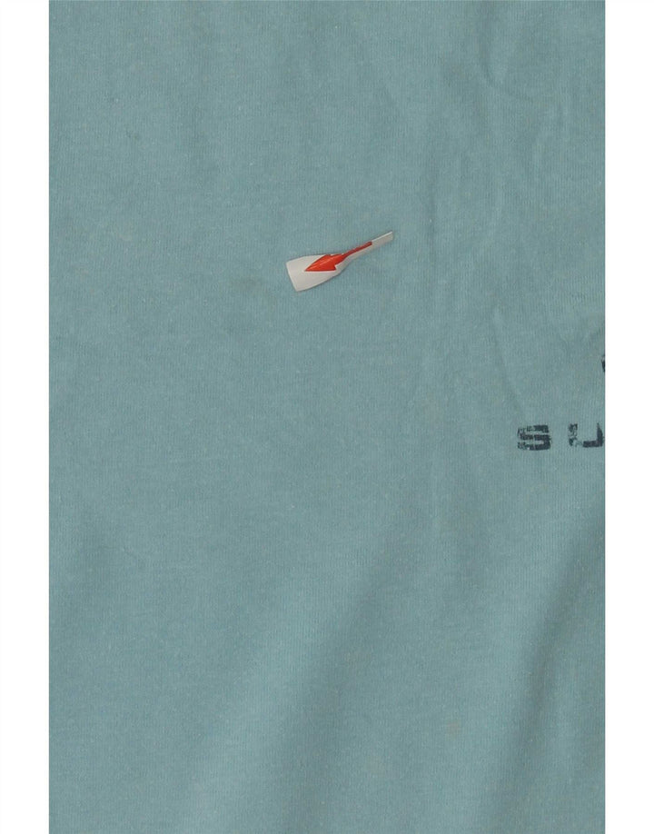 Murphy & Nye Camiseta gráfica para hombre Top grande de algodón azul