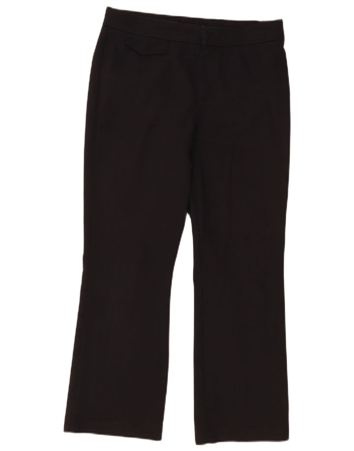Zara Mujer Pantalón Corto Bootcut Mediano W28 L25 Algodón Negro