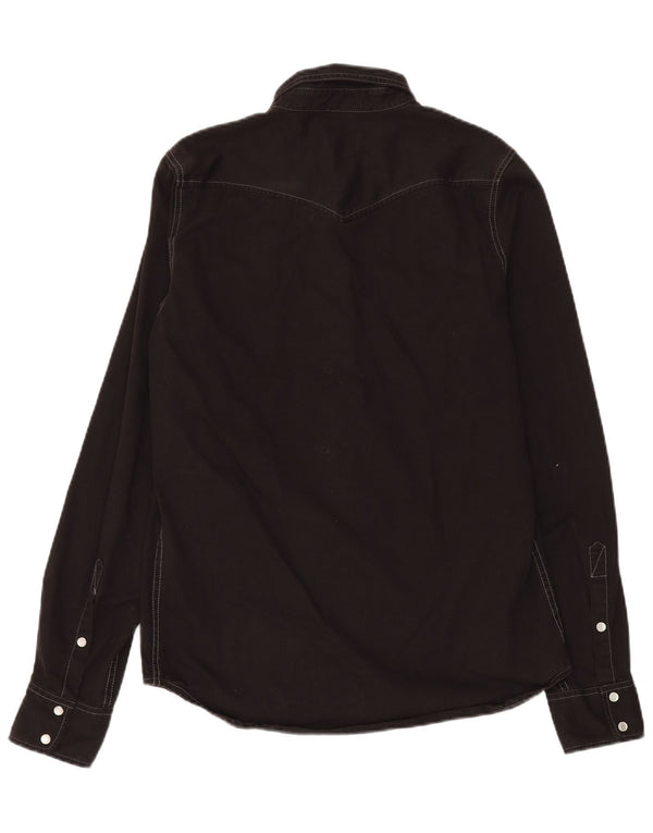 DIESEL Camisa vaquera para hombre grande negra