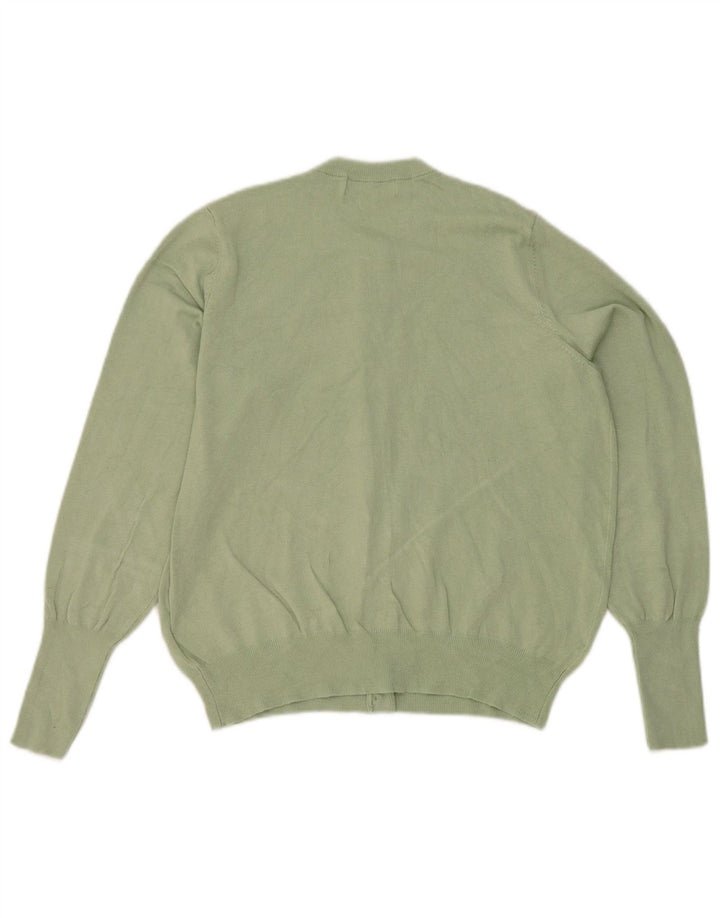 Marks & Spencer Suéter tipo cárdigan para mujer UK 44 Viscosa verde medio