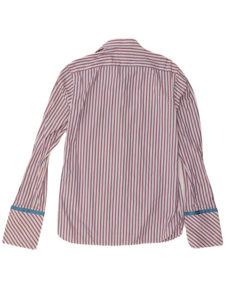 Ted Baker Camisa formal para hombre Talla 39 15 1/2 Algodón a rayas rosa medio
