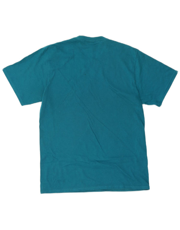 HUF Mens Graphic T-Shirt Top Medium Blue Cotton