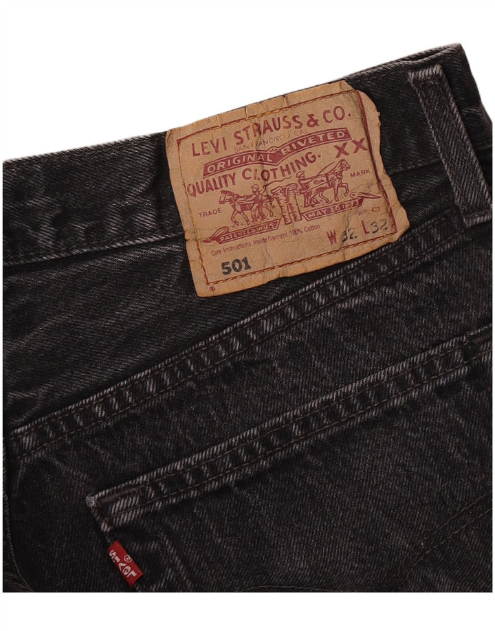 Levi's Vaqueros rectos 501 para hombre W32 L32 Gris