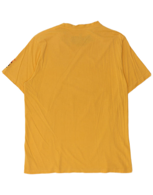 Billabong Hombre Camiseta Top Grande Algodón Amarillo