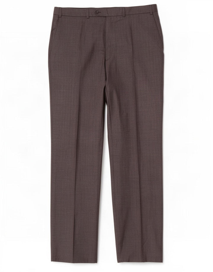 Marks & Spencer Pantalón de traje recto para hombre W40 L33 Lana gris
