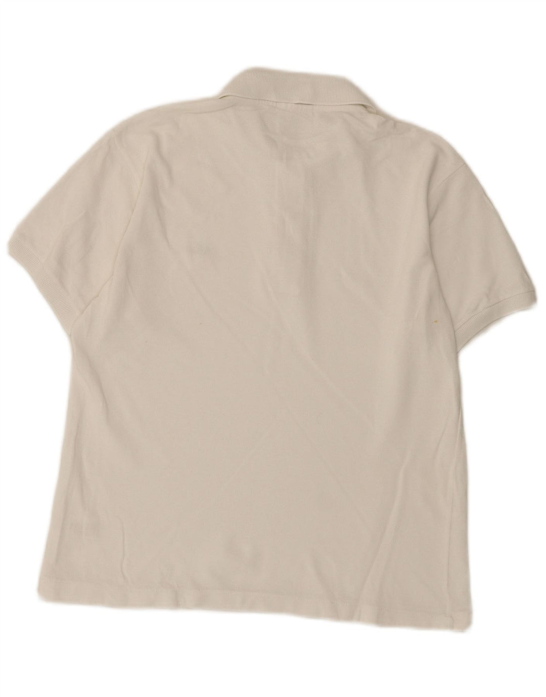 LACOSTE Polo para hombre talla 3 pequeño algodón blanco