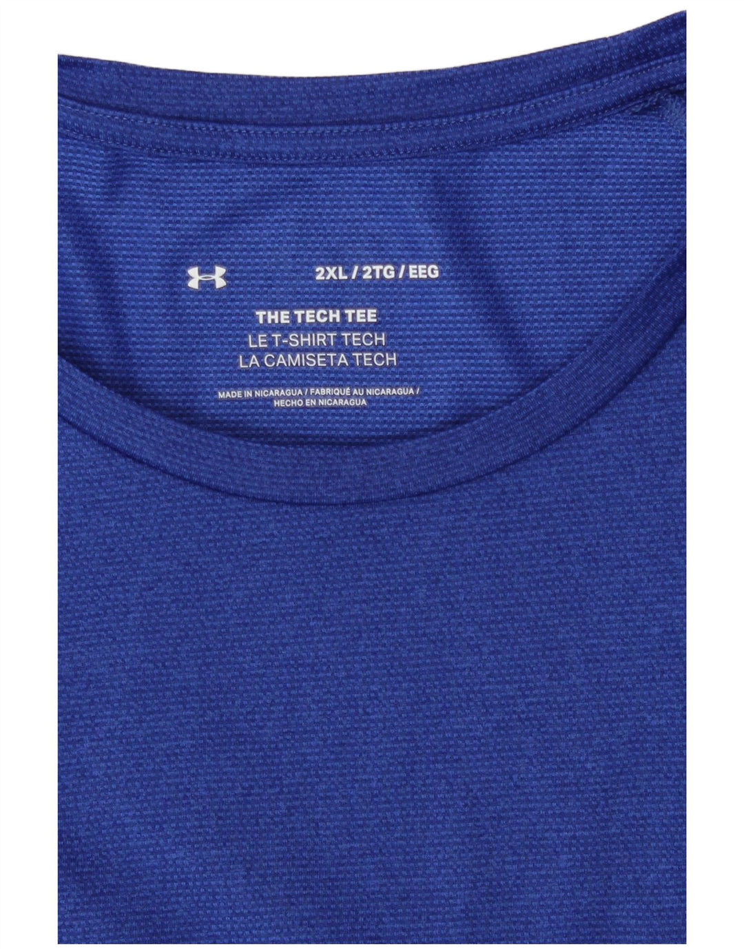 Under Armour Camiseta para hombre Top 2XL Poliéster azul