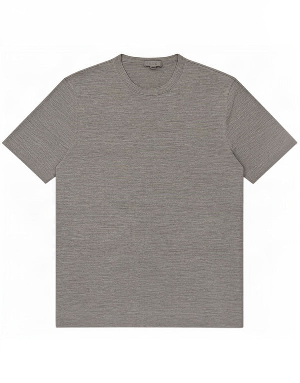 Cos Camiseta para hombre Top Seda moteada gris medio