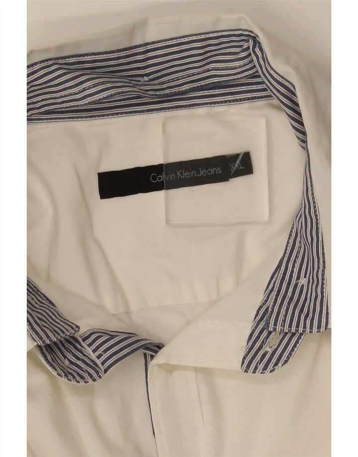Camisa Calvin Klein Jeans Hombre 2XL Blanco