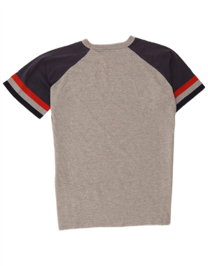 Lee Mens Camiseta Gráfica Top Gris Medio Color Block