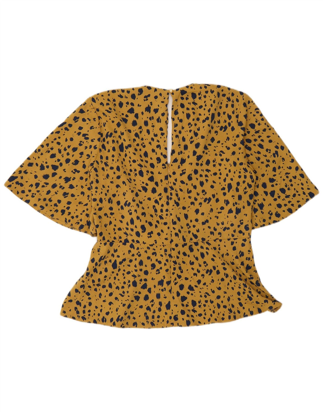 Blusa para mujer Coast Top UK 42 Poliéster con estampado animal amarillo medio