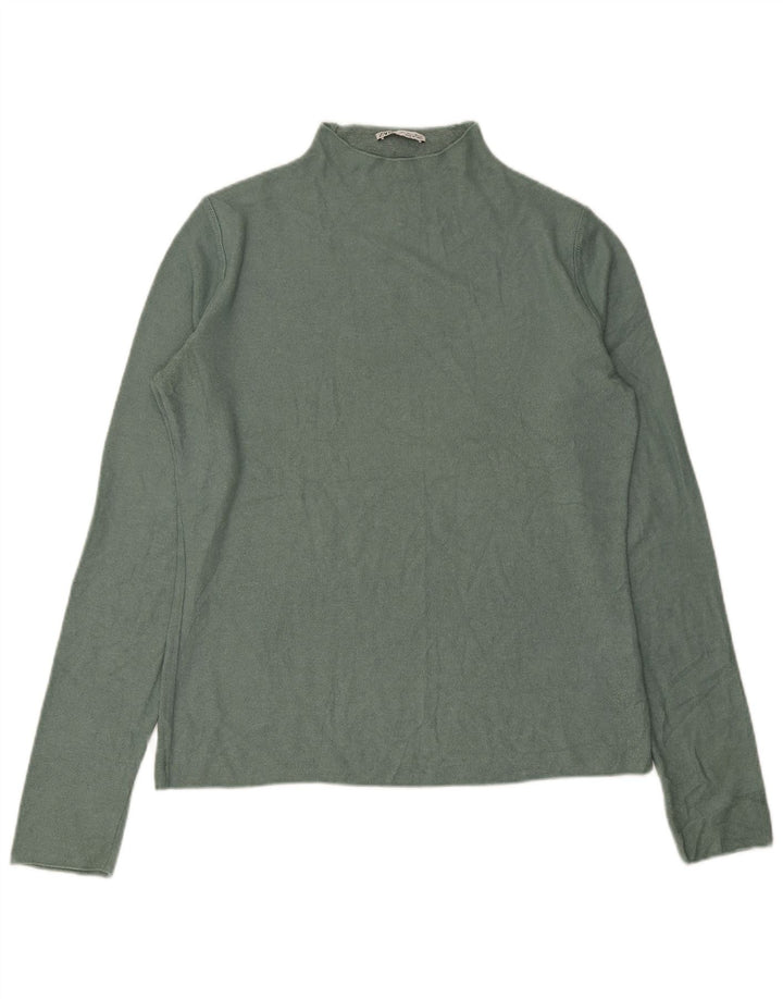 Zara Mujer Cuello Alto Jersey Jersey UK 46 Grande Verde