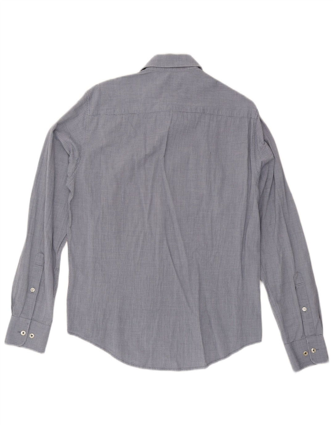 Armani Jeans Camisa Custom Fit para hombre de algodón a rayas azul medio