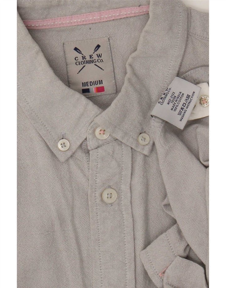 Crew Clothing Camisa para hombre Algodón gris medio