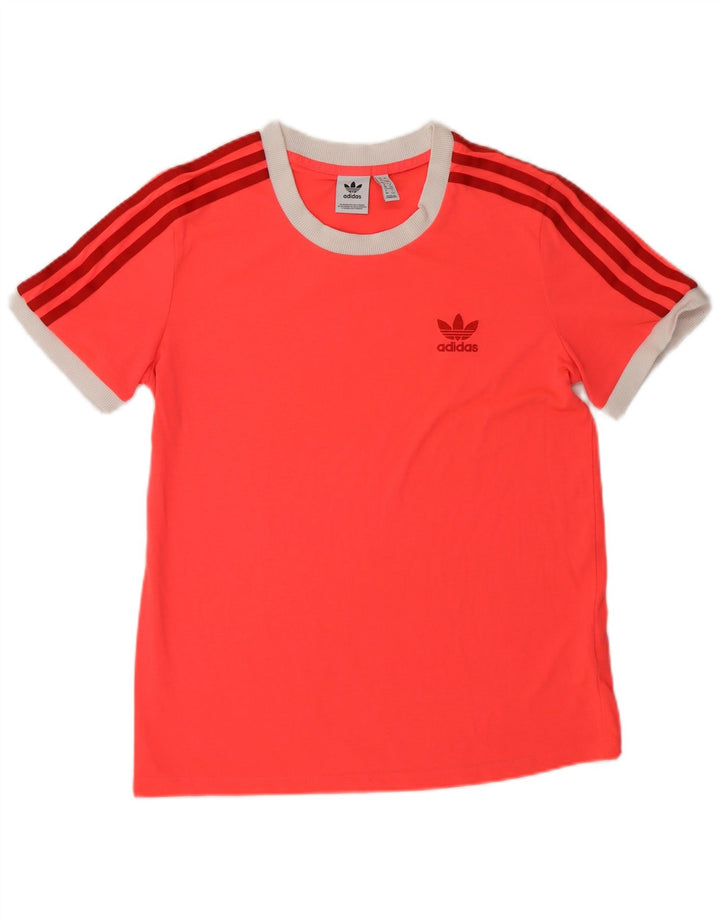 ADIDAS Camiseta para mujer Top UK 12 Medio Naranja Poliéster