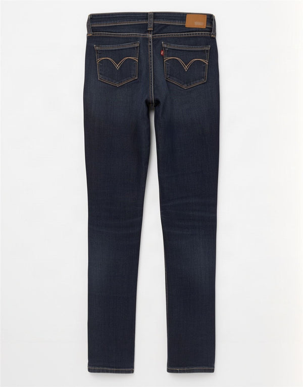 Levi's Jeans ajustados de cintura baja Demi Curve para mujer W26 L32 Algodón azul