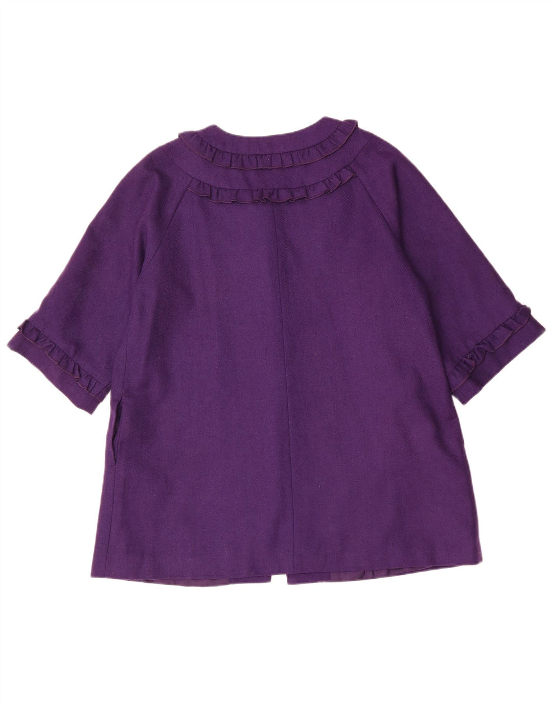 Darling Chaqueta tipo blazer con 2 botones y manga 3/4 para mujer UK 40 XL Lana morada