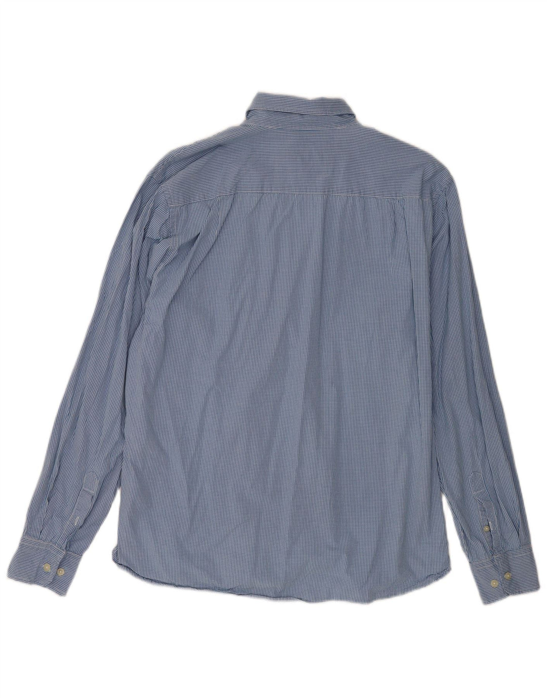 Camisa Mistral Hombre XL Algodón Vichy Azul