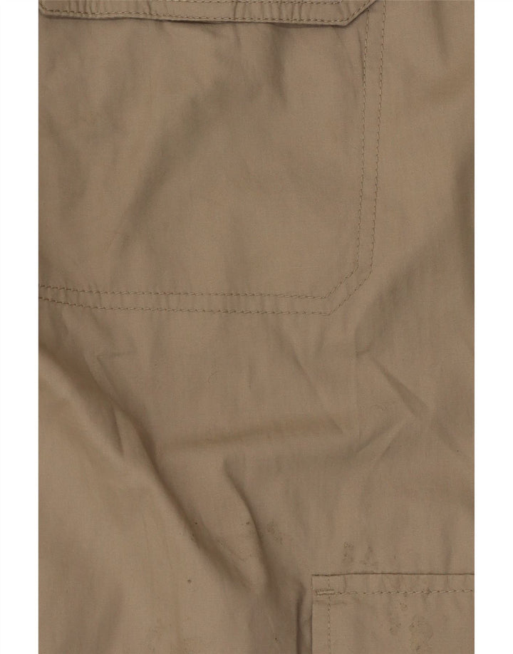 Cherokee Pantalón cargo recto para hombre W36 L34 Algodón beige