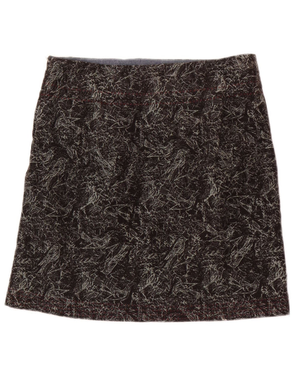 White Stuff Minifalda de pana con estampado abstracto para mujer UK 8 Small W28 Gris