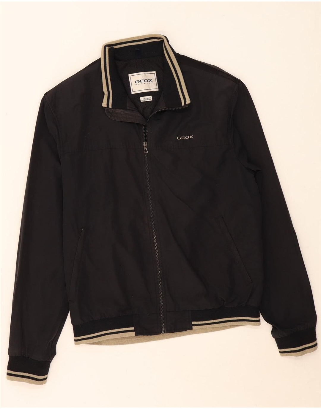 Geox Respira Chaqueta Bomber para Hombre IT 52 XL Algodón Negro