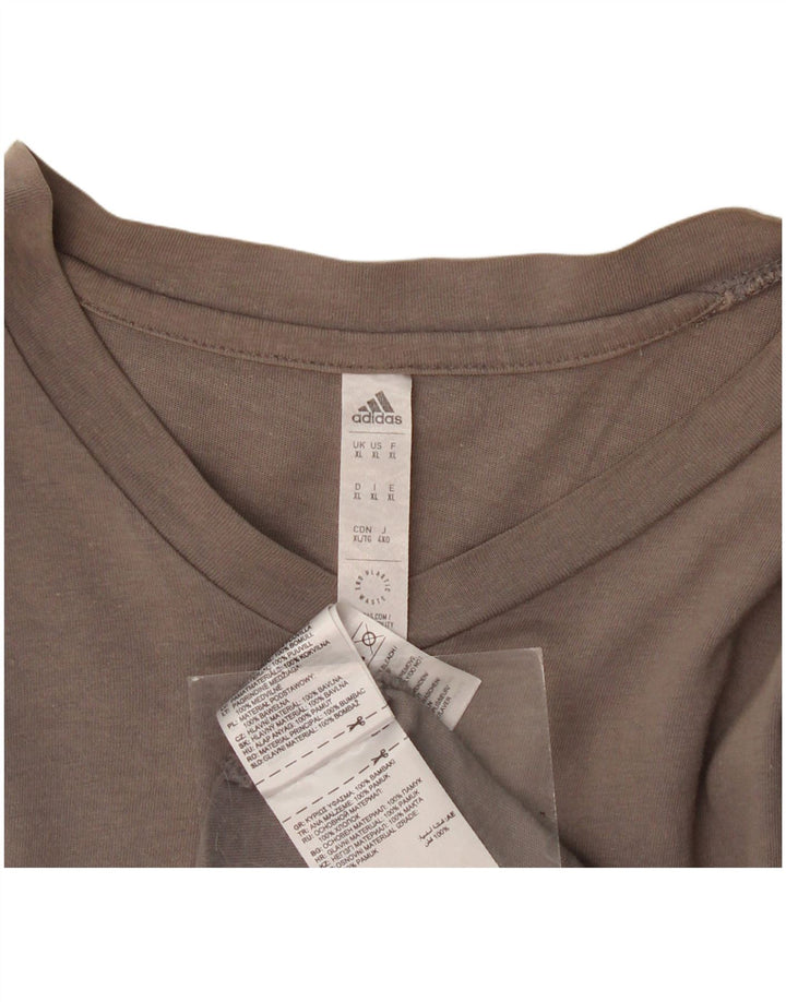 Adidas Camiseta Hombre Top XL Gris Algodón