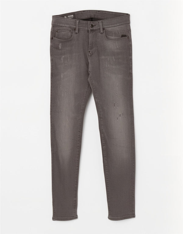 Vaqueros pitillo desgastados Revend para hombre G-Star W30 L32 Algodón gris