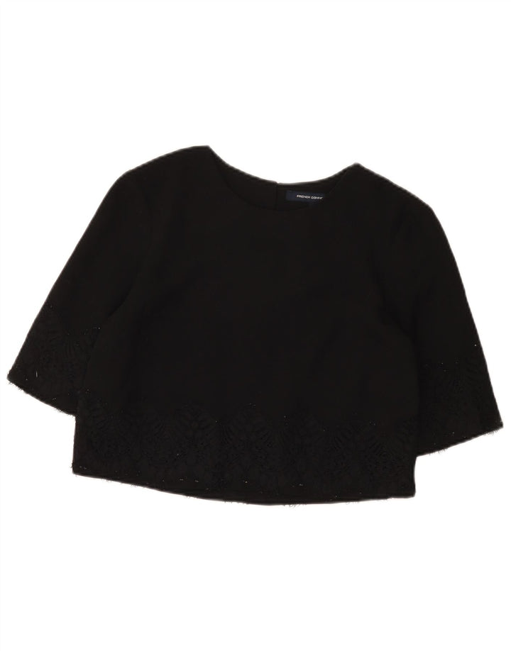 Top corto para mujer de French Connection UK 8 Small Poliéster negro