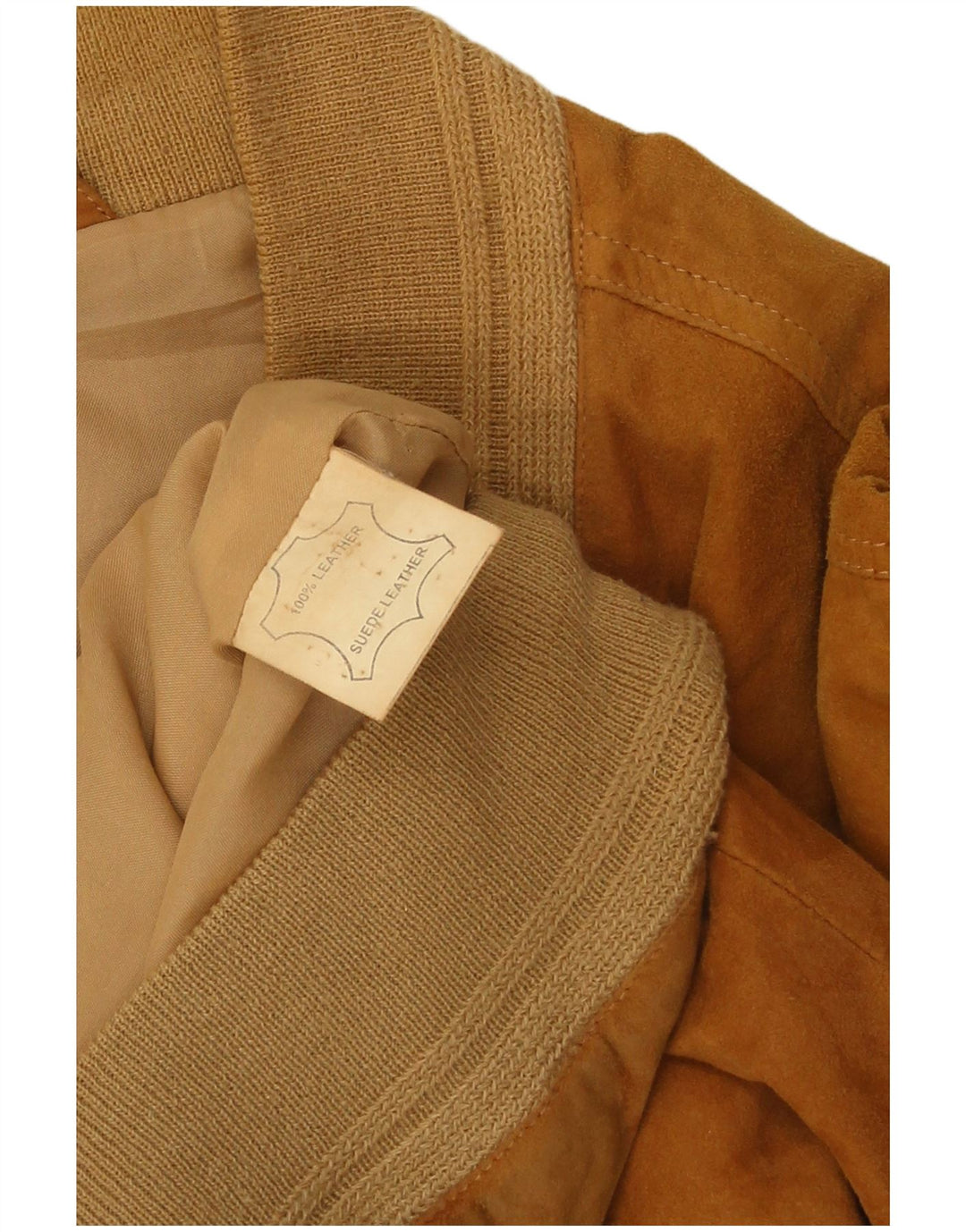 Vintage hombres ante bomber chaqueta Reino Unido 44 2XL cuero marrón