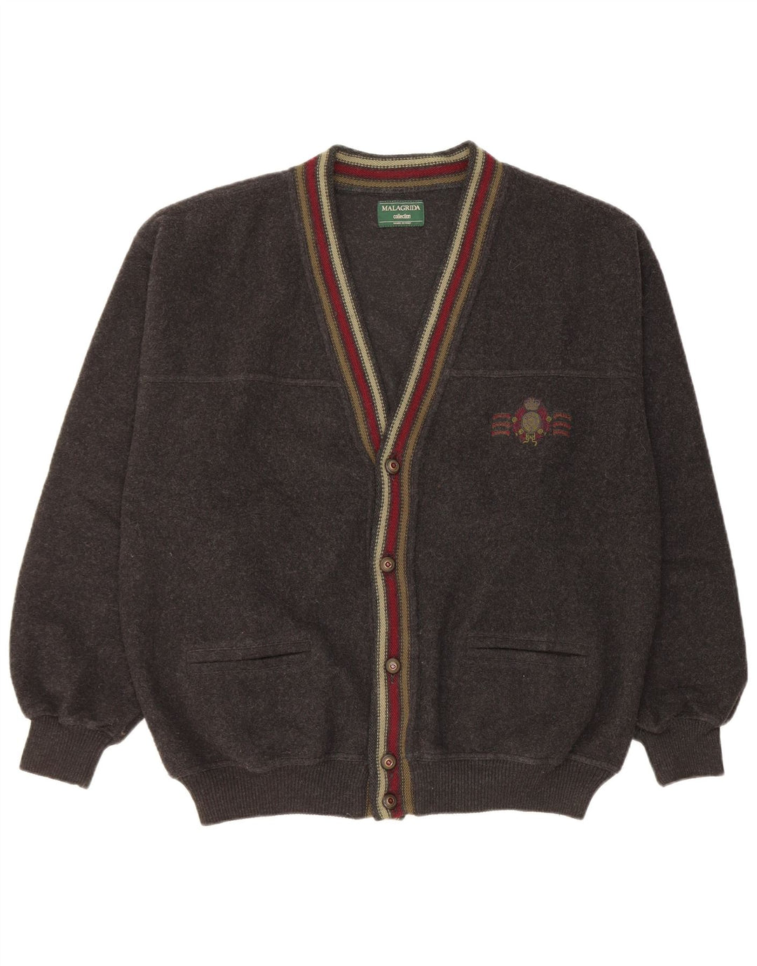 Malagrida Cárdigan Hombre XL Lana Negra
