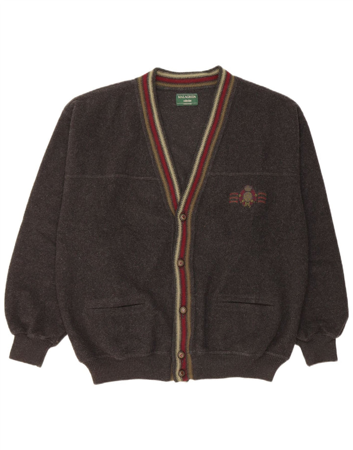 Malagrida Cárdigan Hombre XL Lana Negra