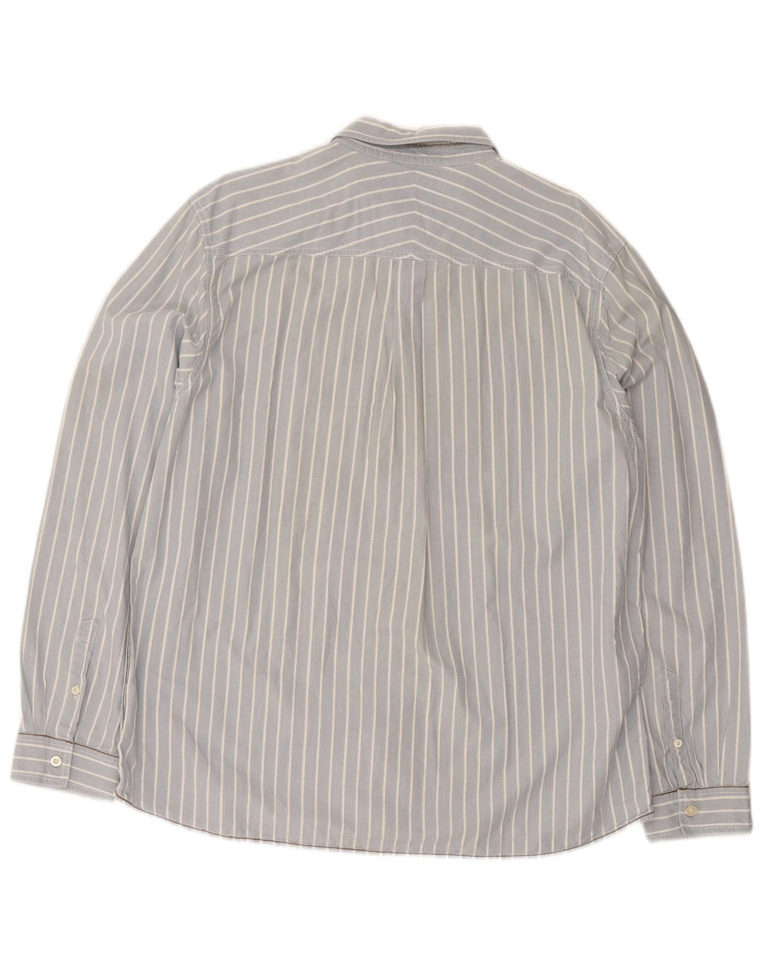 Camisa de corte clásico para hombre de White Stuff, talla 2XL, de algodón a rayas azules