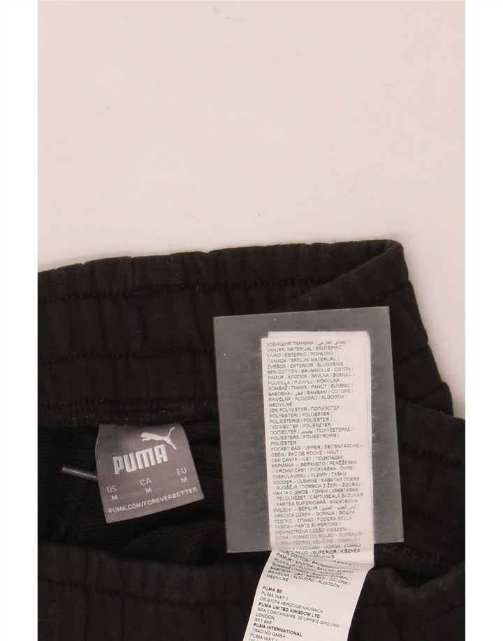 Pantalones cortos deportivos Puma para hombre de algodón negro mediano