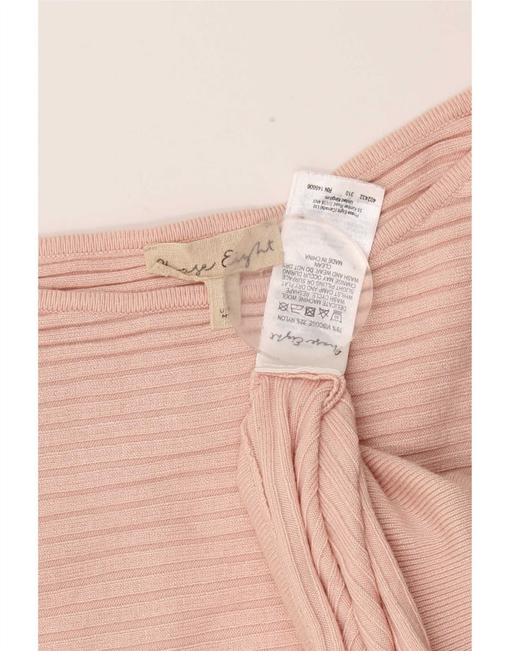 Phase Eight Suéter tipo jersey para mujer con cuello barco UK 44 Viscosa rosa mediana