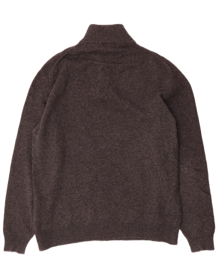 Fila Hombre Zip Neck Jumper Sweater Lana Gris Medio