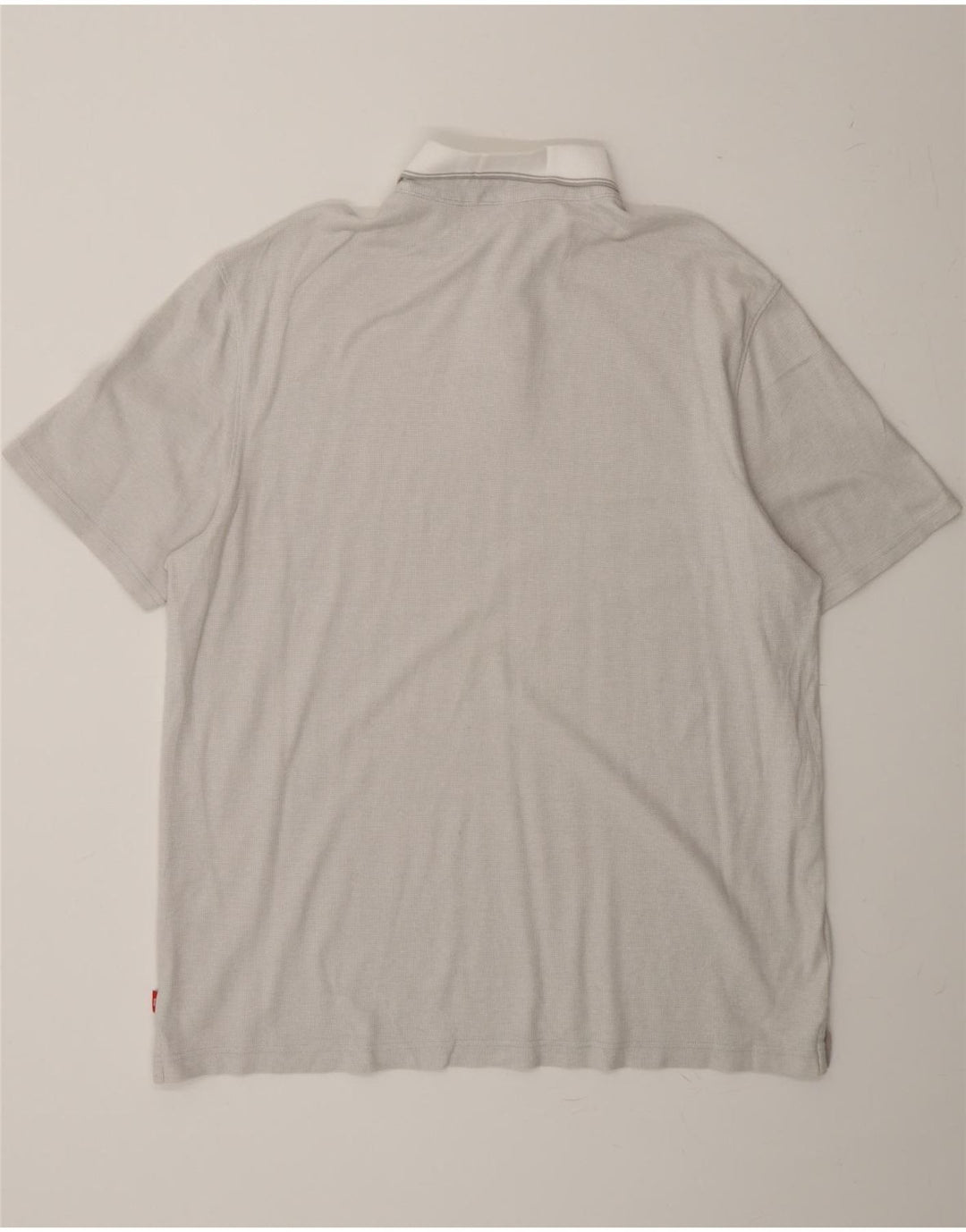 IZOD Mens Polo Shirt Large Grey Cotton Vintage Izod and Second-Hand Izod from Messina Hembry 