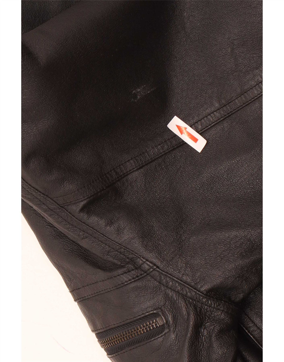 C&A Chaqueta Bomber de Cuero para Hombre EU 48 Mediana Negra