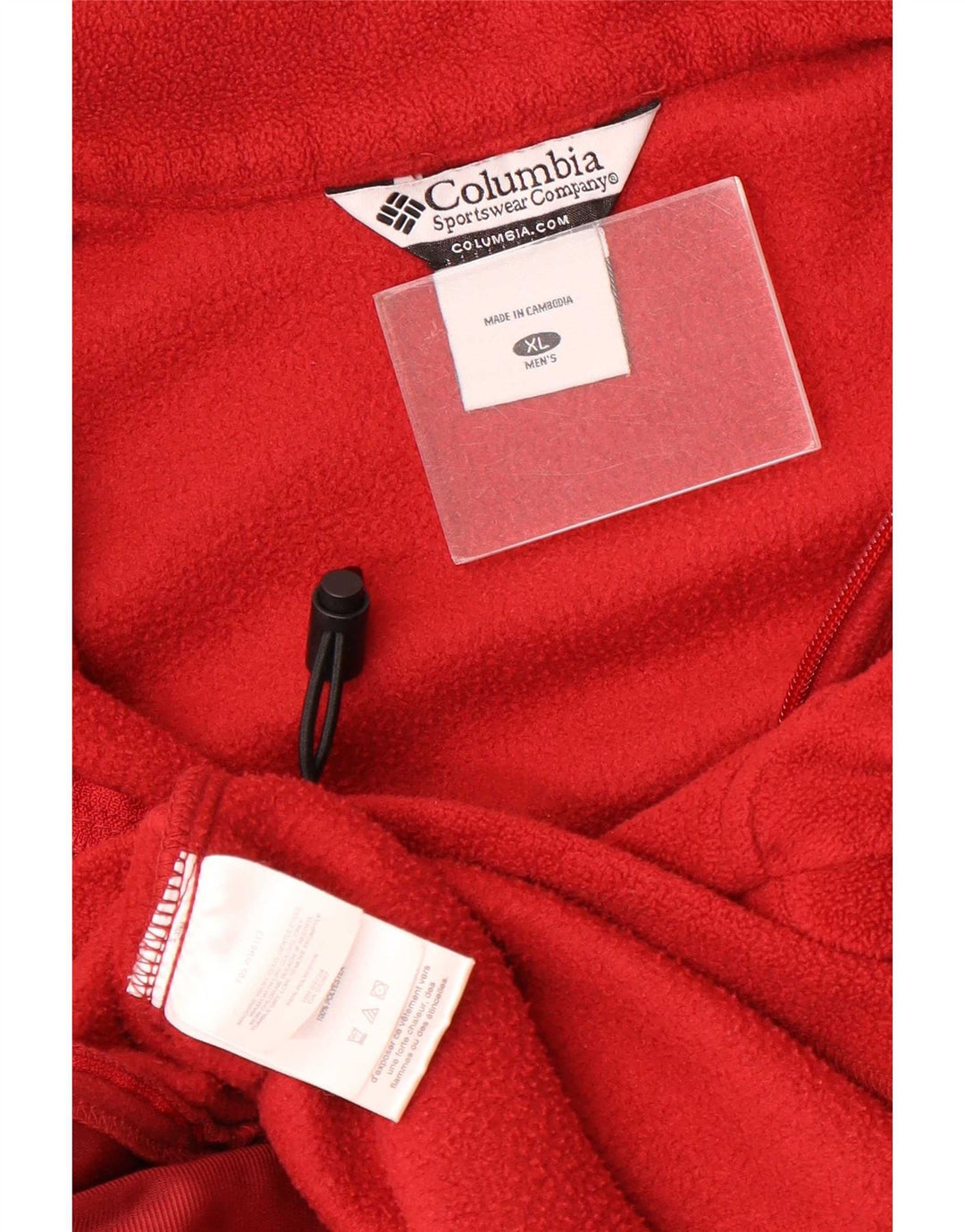 Columbia Chaqueta polar para hombre ES 42 XL Poliéster rojo