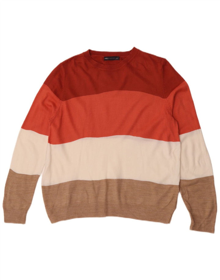 Marks & Spencer Suéter de Cuello Redondo para Mujer UK 46 Grande Multicolor