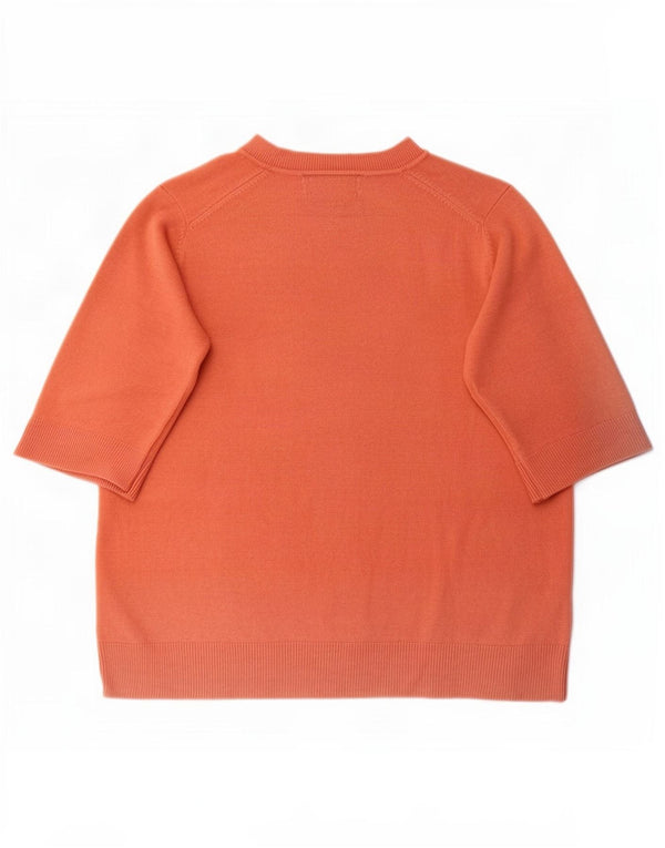 Marks & Spencer Suéter de Cuello Redondo para Mujer UK 46 Grande Naranja