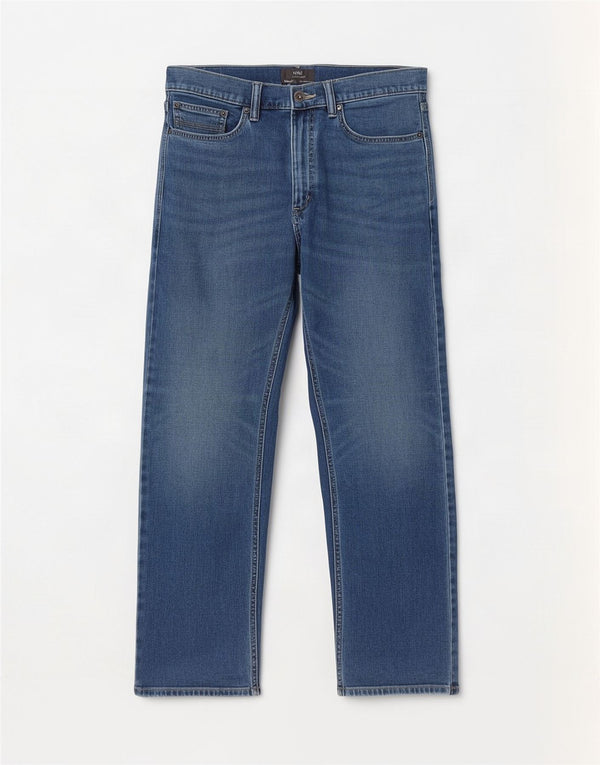 Marks & Spencer Jeans rectos para hombre W32 L29 Algodón azul