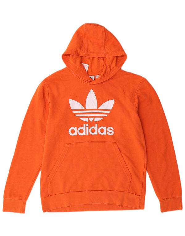 ADIDAS Sudadera con capucha gráfica para niños 12-13 años Algodón naranja