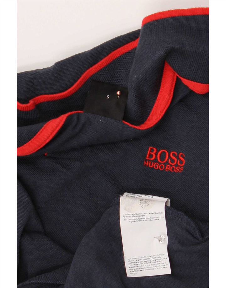Polo Hugo Boss Hombre Pequeño Algodón Azul Marino