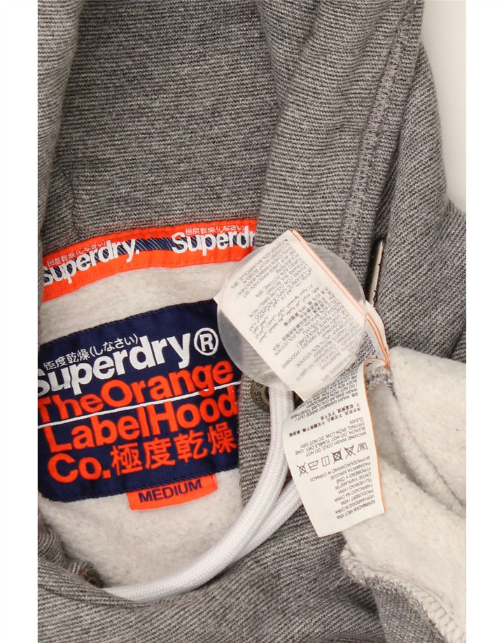Superdry Jersey con capucha para hombre de algodón gris medio