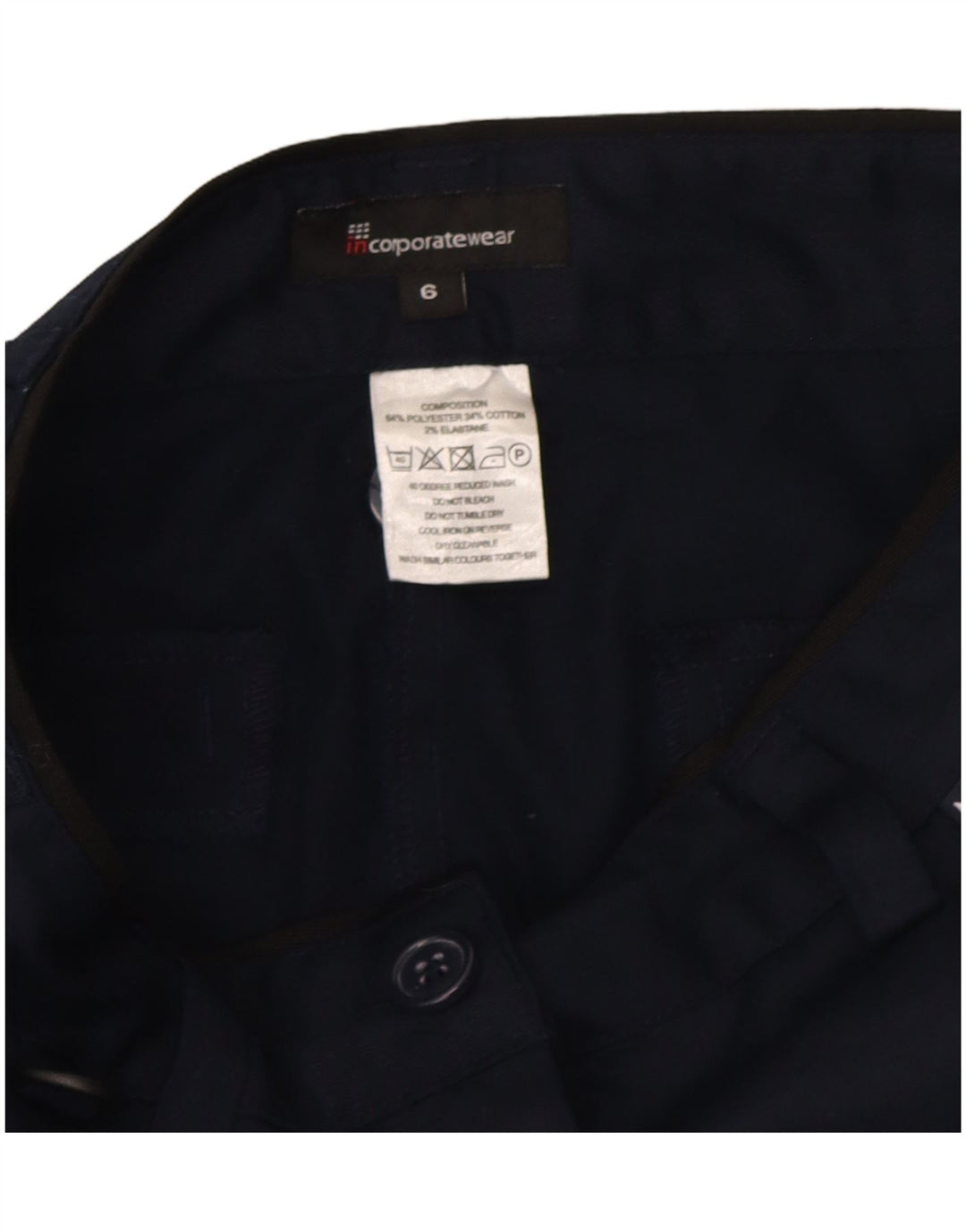 Marks & Spencer Bermudas para mujer UK 6 XS W26 Azul marino Poliéster