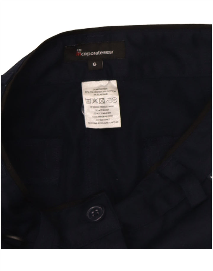 Marks & Spencer Bermudas para mujer UK 6 XS W26 Azul marino Poliéster