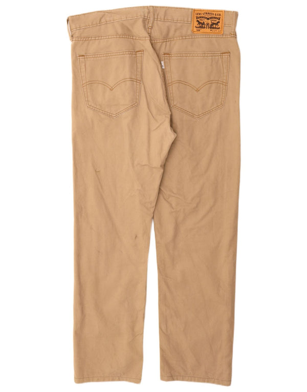 Levi's Mens 508 Tapered Casual Pantalones W33 L28 Algodón Beige