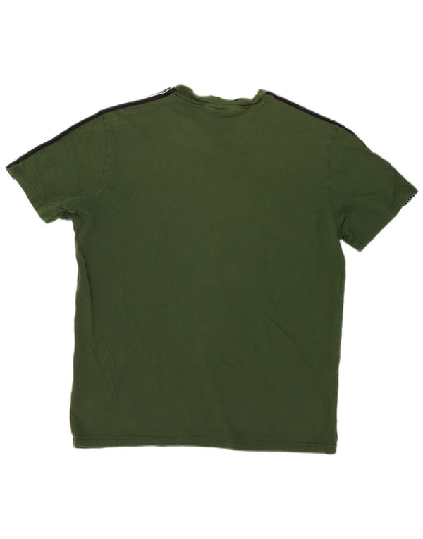 Champion Camiseta Gráfica Para Hombre Top Verde Medio Colorblock